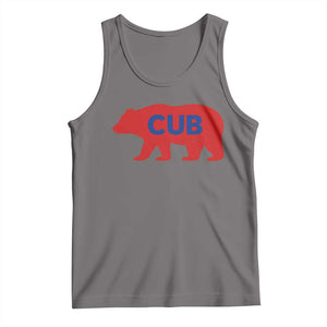 Vintage Cub Tank Top Retro Sports Bear Baseball Fans TS10 Deep Heather Print Your Wear