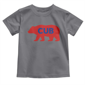 Vintage Cub Toddler T Shirt Retro Sports Bear Baseball Fans TS10 Charcoal Print Your Wear