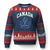 Vintage Canada Hockey Ugly Christmas Sweater Maple Leafs TS10 Navy Red Print Your Wear