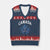 Vintage Canada Hockey V-Neck Knit Sweater Vest Maple Leafs TS10 Navy Red Print Your Wear