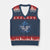 Vintage Canada Hockey V-Neck Knit Sweater Vest Toronto Just Once Before I Die Maple Leafs TS10 Navy Red Print Your Wear