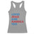 Loves Jesus and America Too Racerback Tank Top 4th of July Patriotic TS10 Sport Gray Print Your Wear