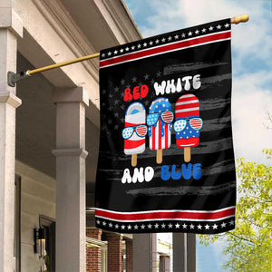 Red White Blue Popsicle 4th of July Garden Flag Patriotic USA Flag TS10 Distressed Black Red Print Your Wear