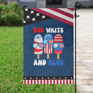 Red White Blue Popsicle 4th of July Garden Flag Patriotic USA Flag TS10 Classic Blue Black Print Your Wear