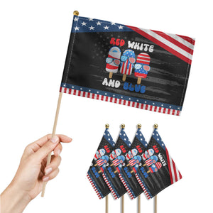 Red White Blue Popsicle 4th of July Patriotic Handheld Flag USA Flag TS10 Print Your Wear