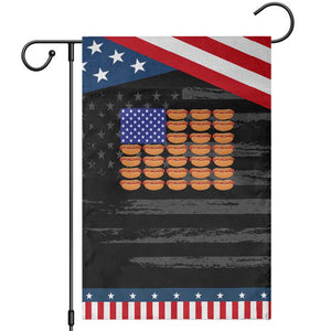Hot Dog American Flag Garden Flag Funny 4th Of July Patriotic Summer BBQ TS10 Distressed Black Blue Print Your Wear