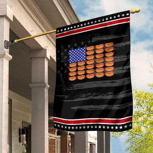 Hot Dog American Flag Garden Flag Funny 4th Of July Patriotic Summer BBQ TS10 Distressed Black Red Print Your Wear