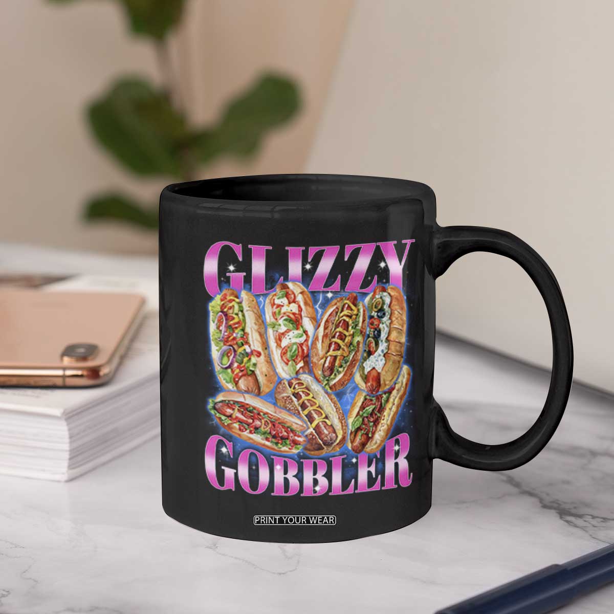 Glizzy Gobbler Hot Dog Meme Coffee Mug Meme Hilarious Hotdog Glizzy Lovers TS10 Print Your Wear