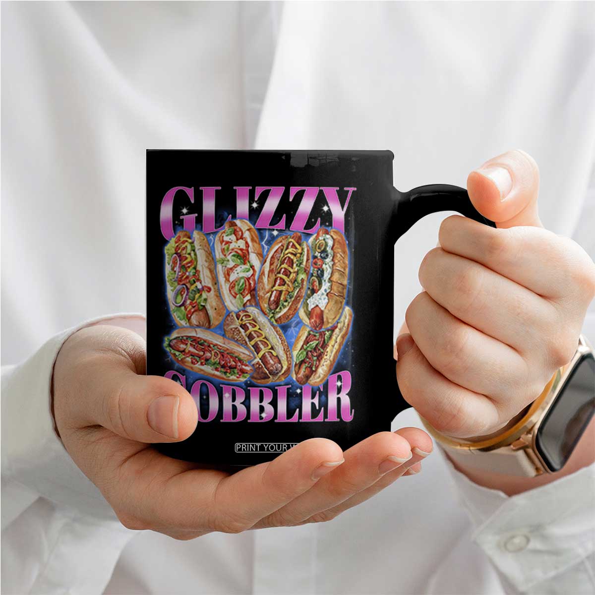 Glizzy Gobbler Hot Dog Meme Coffee Mug Meme Hilarious Hotdog Glizzy Lovers TS10 Print Your Wear