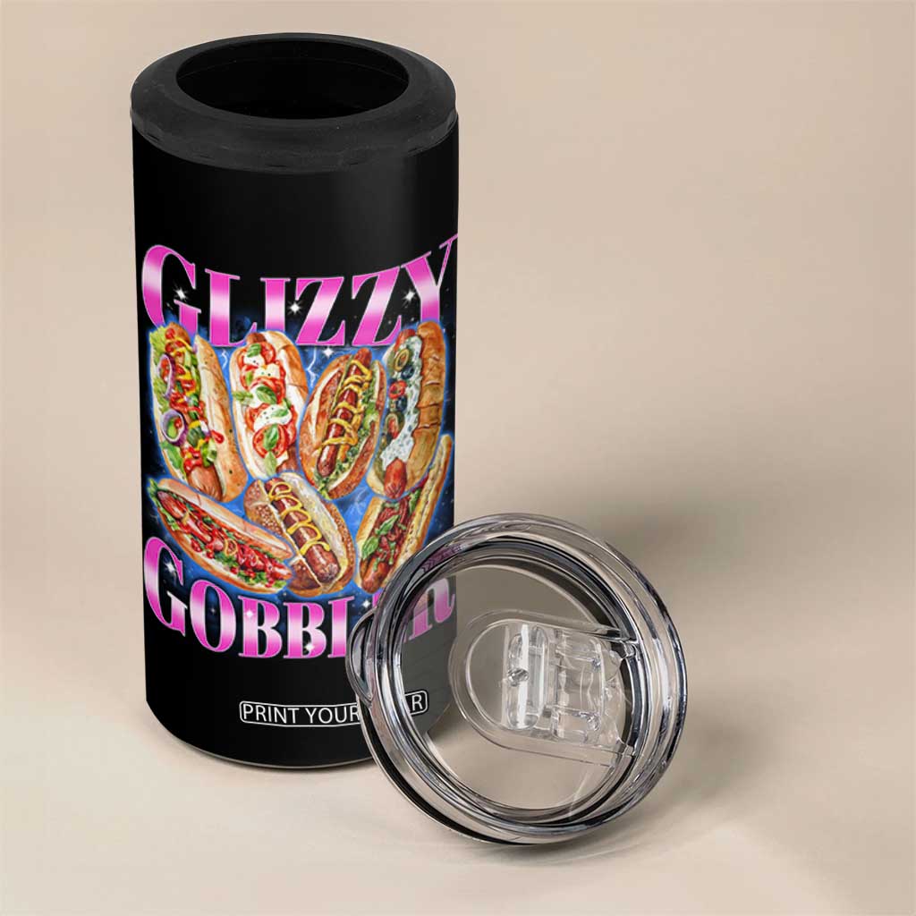 Glizzy Gobbler Hot Dog Meme 4 in 1 Can Cooler Tumbler Meme Hilarious Hotdog Glizzy Lovers TS10 Print Your Wear