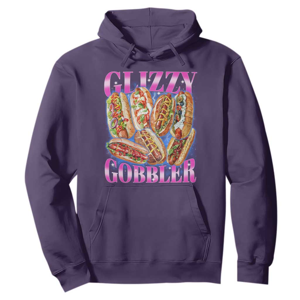 Glizzy Gobbler Hot Dog Meme Hoodie Meme Hilarious Hotdog Glizzy Lovers TS10 Purple Print Your Wear
