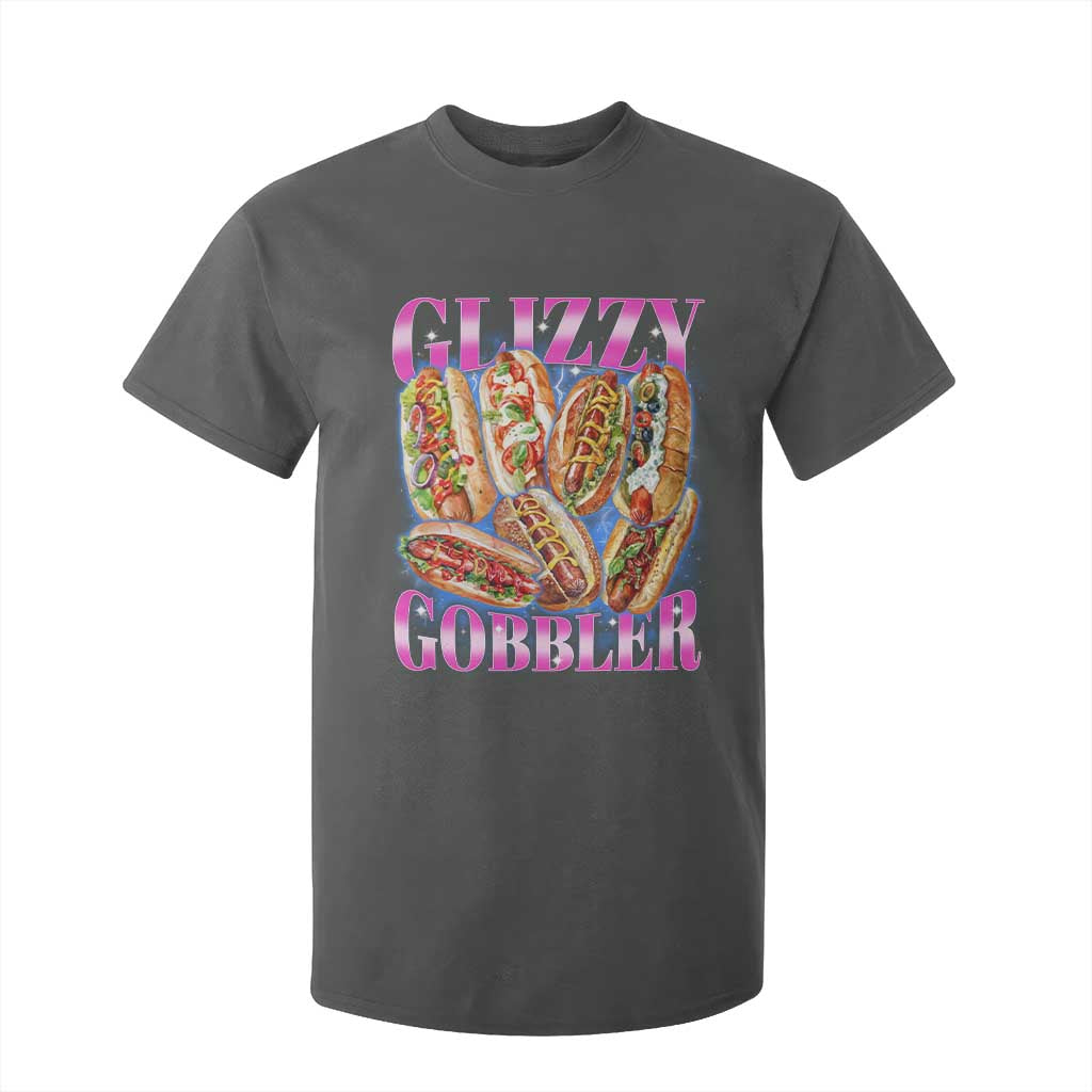 Glizzy Gobbler Hot Dog Meme T Shirt For Kid Meme Hilarious Hotdog Glizzy Lovers TS10 Dark Heather Print Your Wear
