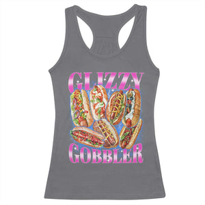 Glizzy Gobbler Hot Dog Meme Racerback Tank Top Meme Hilarious Hotdog Glizzy Lovers TS10 Charcoal Print Your Wear