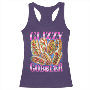 Glizzy Gobbler Hot Dog Meme Racerback Tank Top Meme Hilarious Hotdog Glizzy Lovers TS10 Purple Print Your Wear