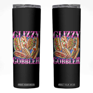 Glizzy Gobbler Hot Dog Meme Skinny Tumbler Meme Hilarious Hotdog Glizzy Lovers TS10 Black Print Your Wear