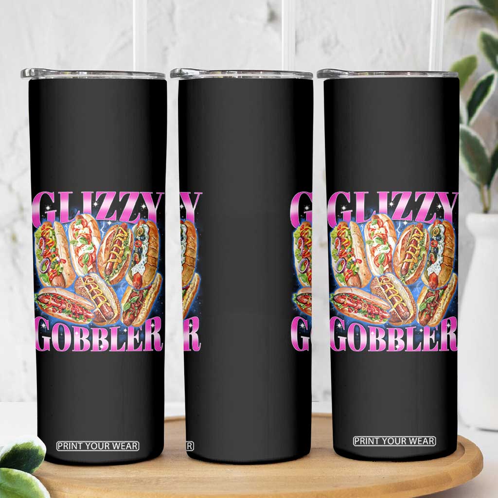 Glizzy Gobbler Hot Dog Meme Skinny Tumbler Meme Hilarious Hotdog Glizzy Lovers TS10 Print Your Wear