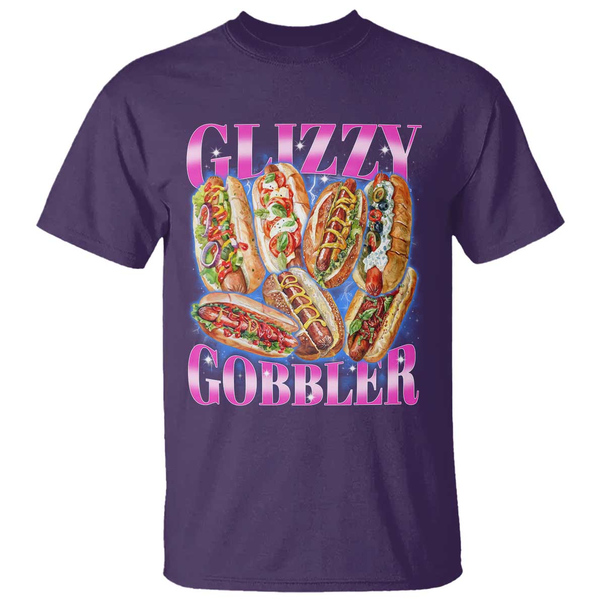 Glizzy Gobbler Hot Dog Meme T Shirt Meme Hilarious Hotdog Glizzy Lovers TS10 Purple Print Your Wear