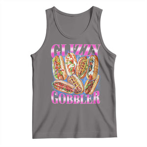 Glizzy Gobbler Hot Dog Meme Tank Top Meme Hilarious Hotdog Glizzy Lovers TS10 Deep Heather Print Your Wear