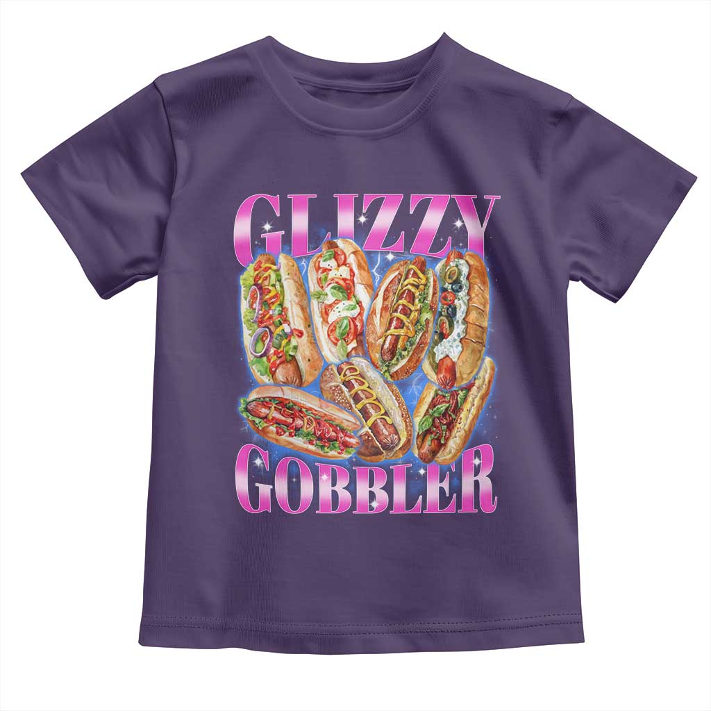 Glizzy Gobbler Hot Dog Meme Toddler T Shirt Meme Hilarious Hotdog Glizzy Lovers TS10 Purple Print Your Wear