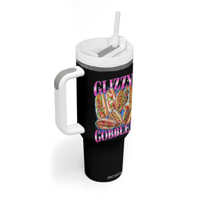 Glizzy Gobbler Hot Dog Meme Tumbler With Handle Meme Hilarious Hotdog Glizzy Lovers TS10 Print Your Wear