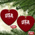 USA Ceramic Ornament American Flag Patriotic 4th of July TS10 Print Your Wear