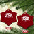 USA Ceramic Ornament American Flag Patriotic 4th of July TS10 Print Your Wear