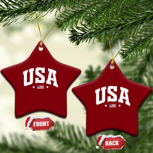 USA Ceramic Ornament American Flag Patriotic 4th of July TS10 Print Your Wear