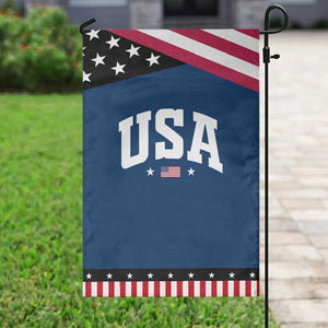 USA Garden Flag American Flag Patriotic 4th of July TS10 Classic Blue Black Print Your Wear