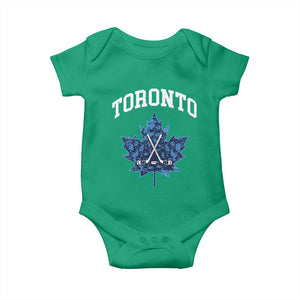 Vintage Canada Hockey Baby Onesie Maple Leafs TS10 Irish Green Print Your Wear