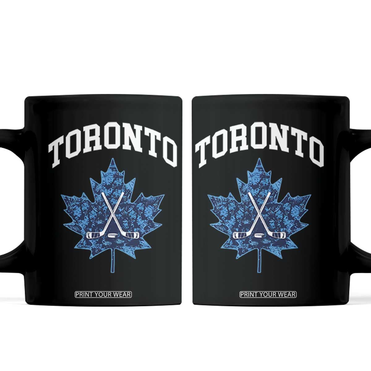 Vintage Canada Hockey Coffee Mug Maple Leafs TS10 Black Print Your Wear