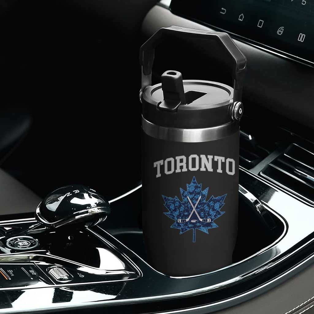 Vintage Canada Hockey Flip Straw Tumbler Maple Leafs TS10 Print Your Wear