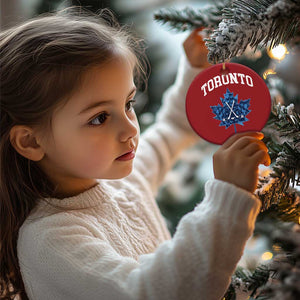 Vintage Canada Hockey Christmas Ornament Maple Leafs TS10 Print Your Wear