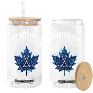 Vintage Canada Hockey Glass Can Maple Leafs TS10 Print Your Wear