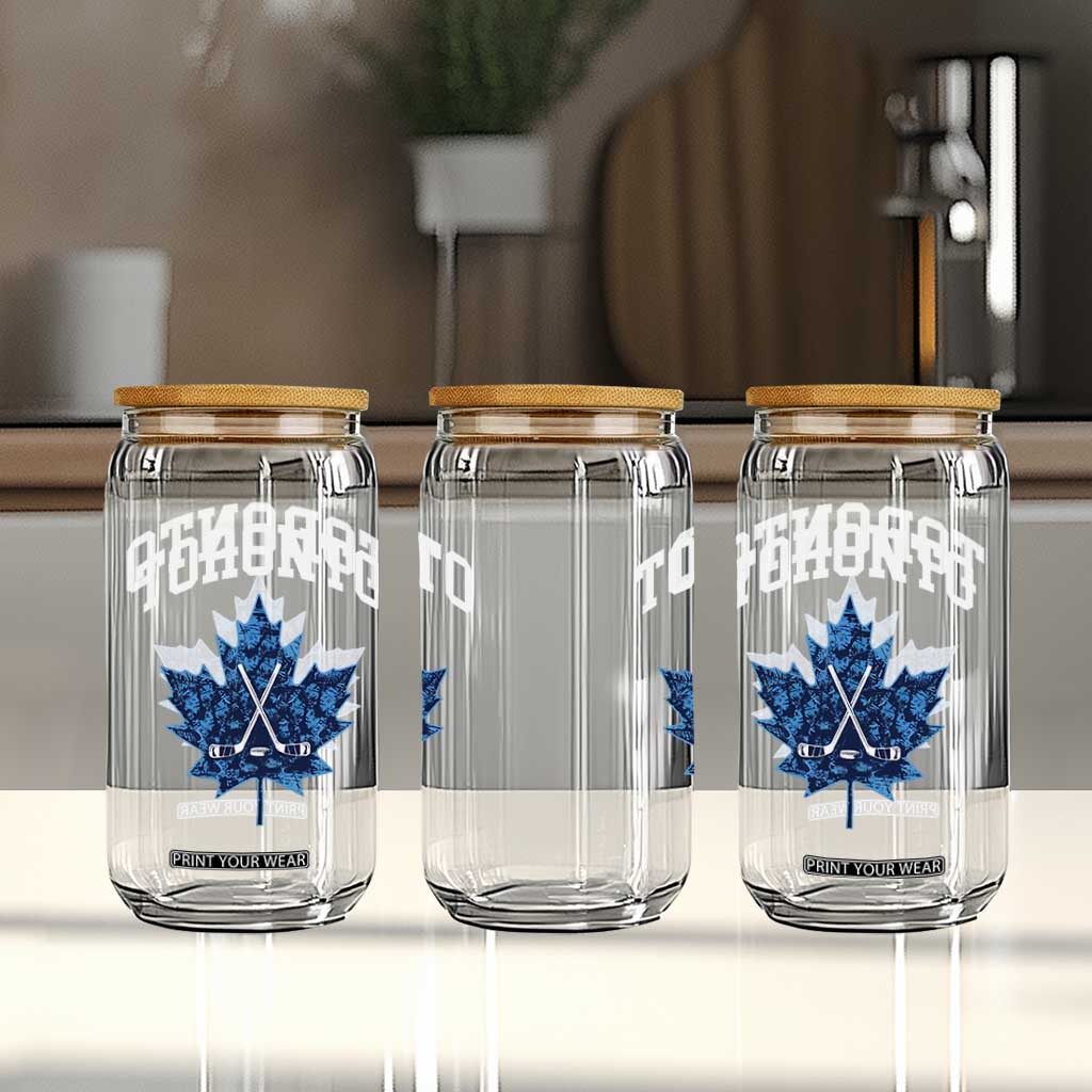 Vintage Canada Hockey Glass Can Maple Leafs TS10 Print Your Wear