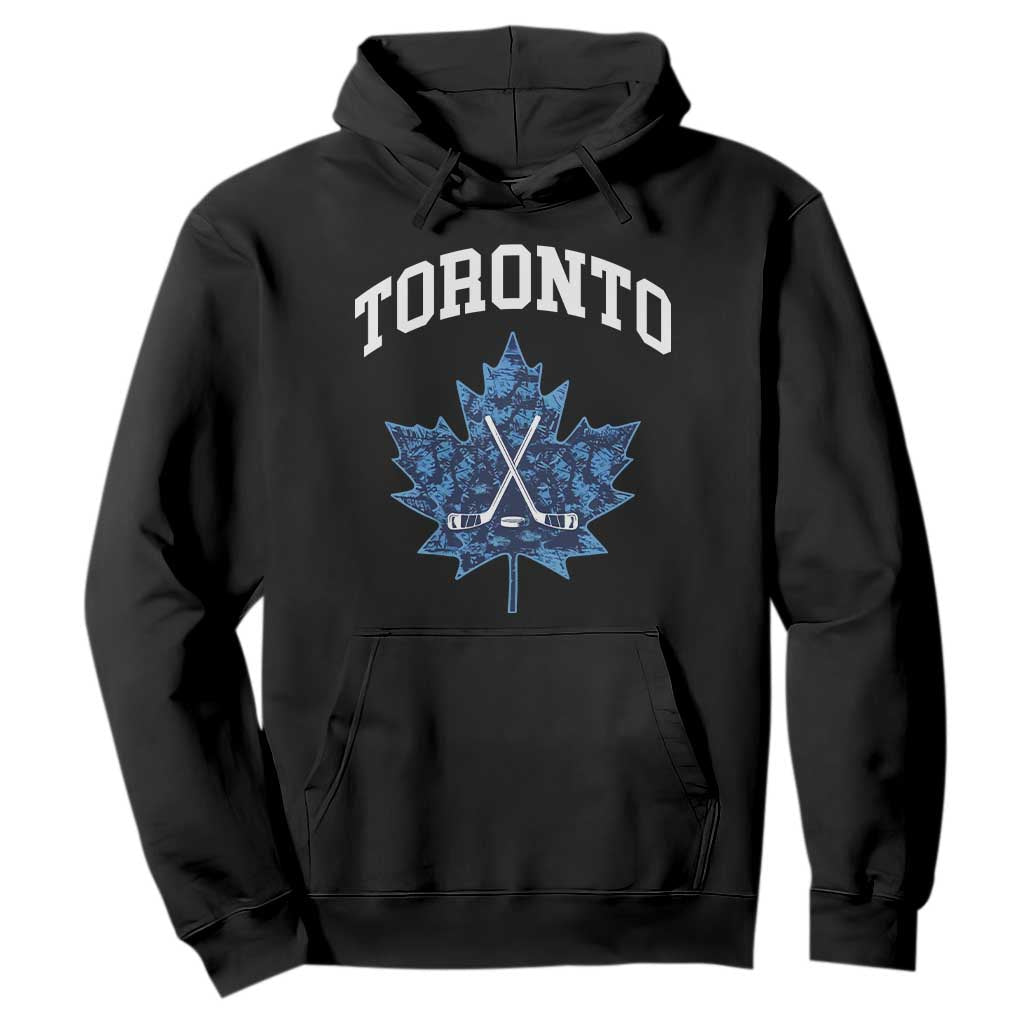 Vintage Canada Hockey Hoodie Maple Leafs TS10 Black Print Your Wear