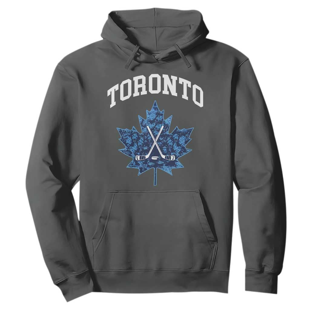 Vintage Canada Hockey Hoodie Maple Leafs TS10 Dark Heather Print Your Wear