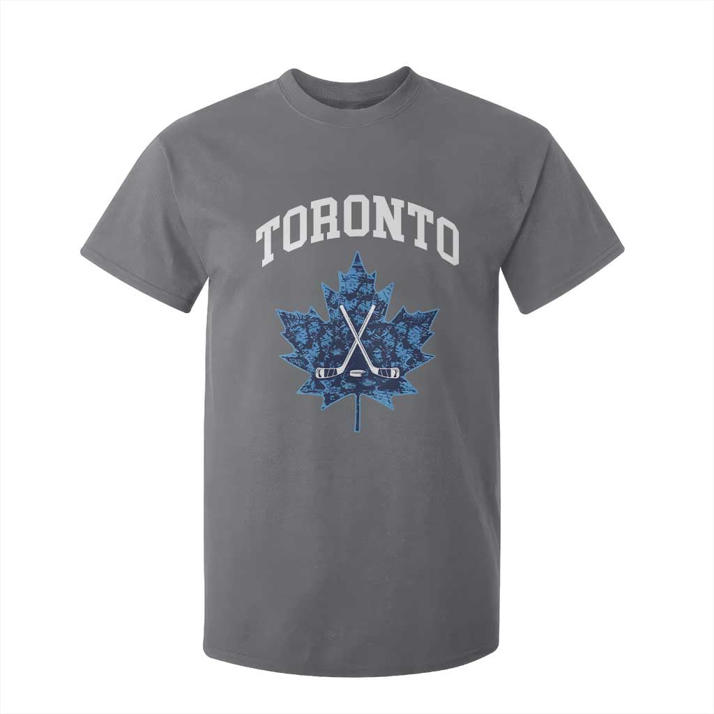 Vintage Canada Hockey T Shirt For Kid Maple Leafs TS10 Charcoal Print Your Wear