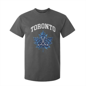 Vintage Canada Hockey T Shirt For Kid Maple Leafs TS10 Dark Heather Print Your Wear