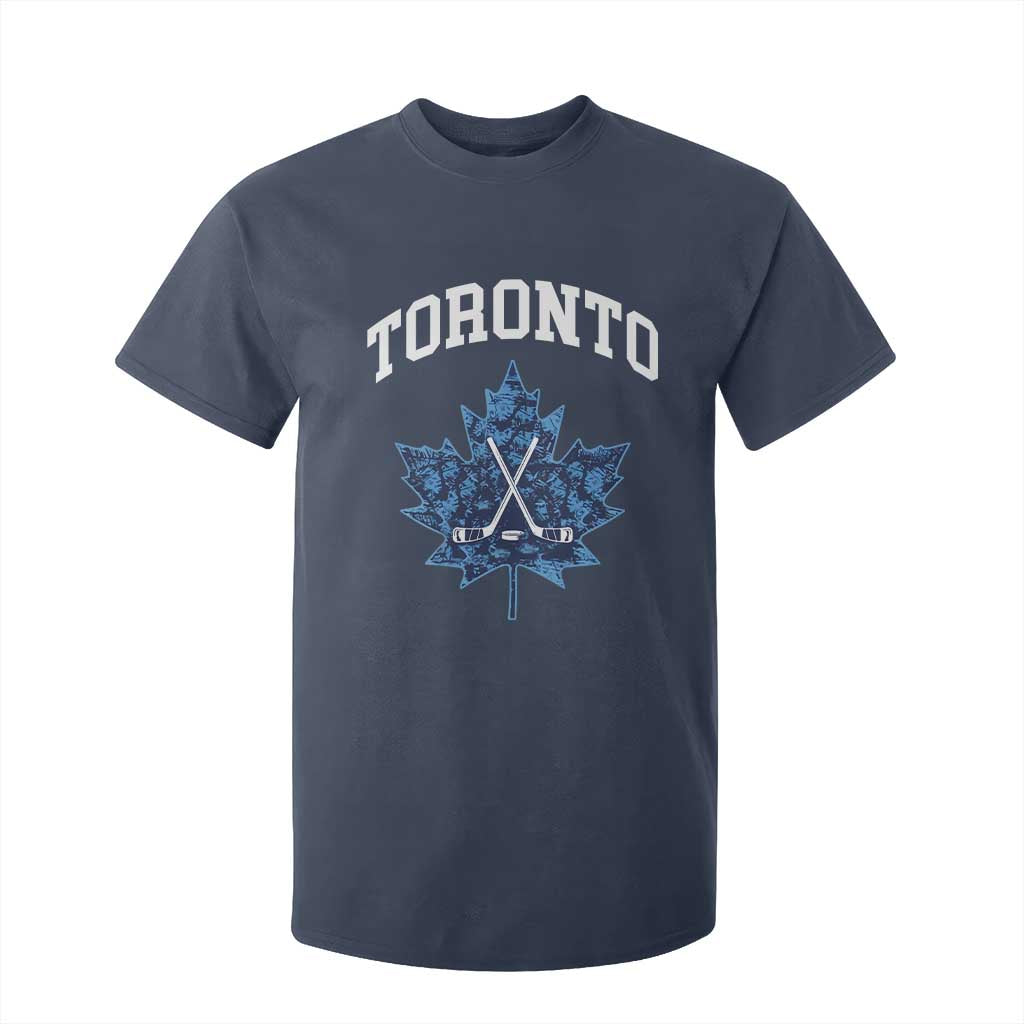 Vintage Canada Hockey T Shirt For Kid Maple Leafs TS10 Navy Print Your Wear