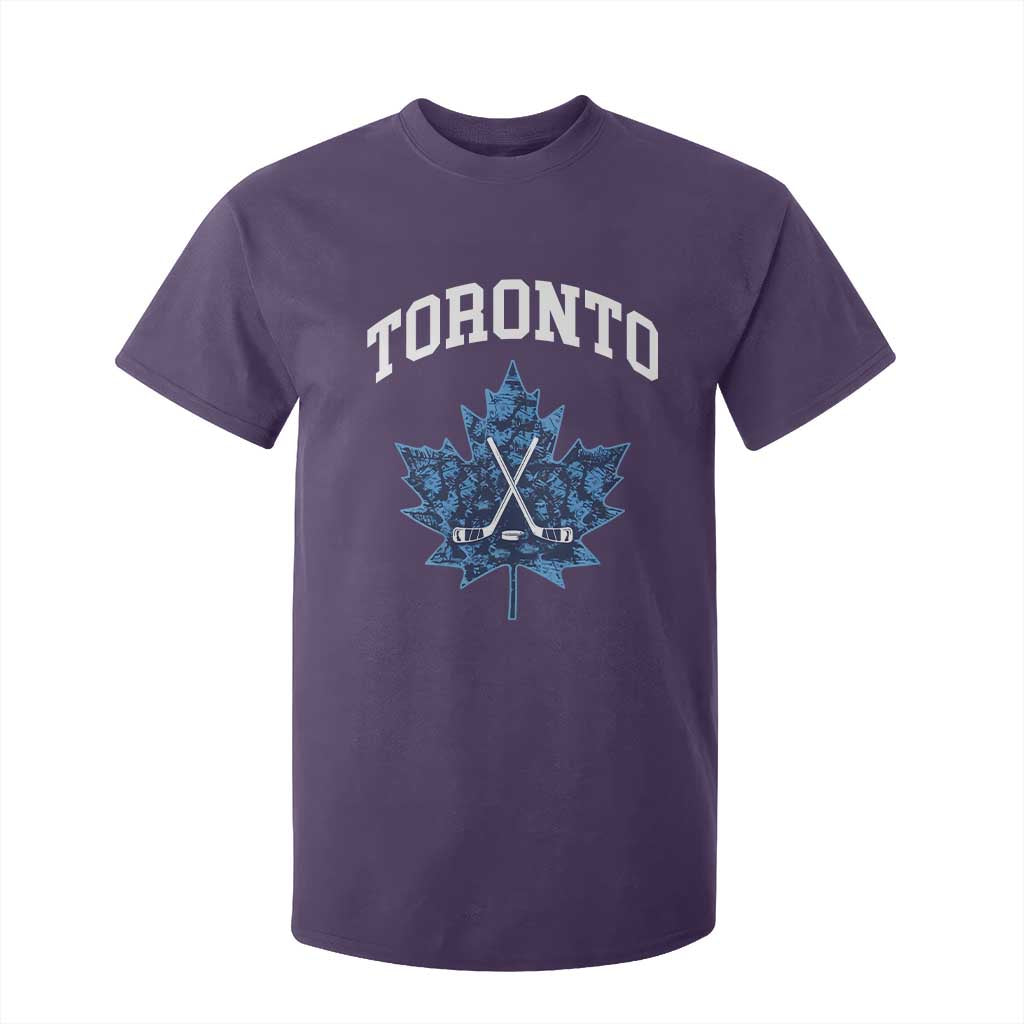 Vintage Canada Hockey T Shirt For Kid Maple Leafs TS10 Purple Print Your Wear