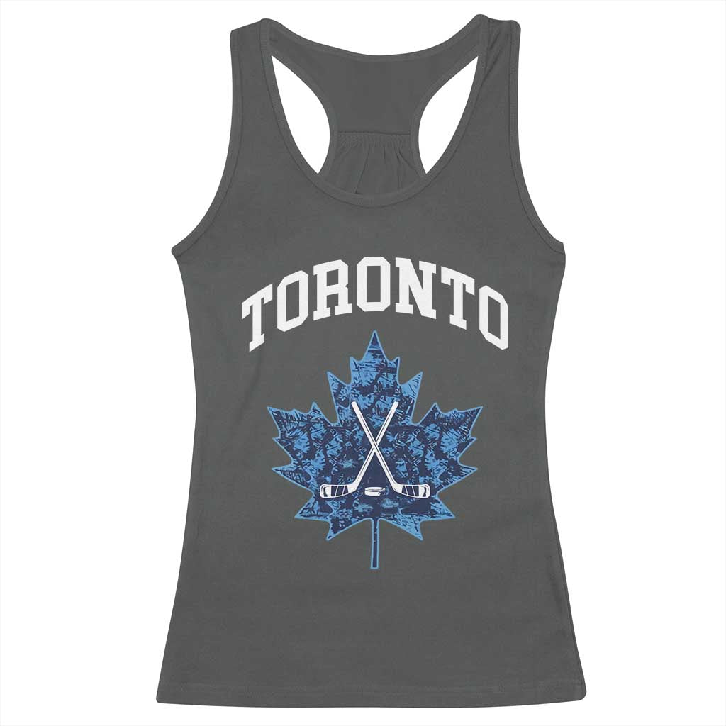 Vintage Canada Hockey Racerback Tank Top Maple Leafs TS10 Dark Heather Print Your Wear