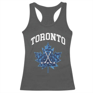 Vintage Canada Hockey Racerback Tank Top Maple Leafs TS10 Dark Heather Print Your Wear