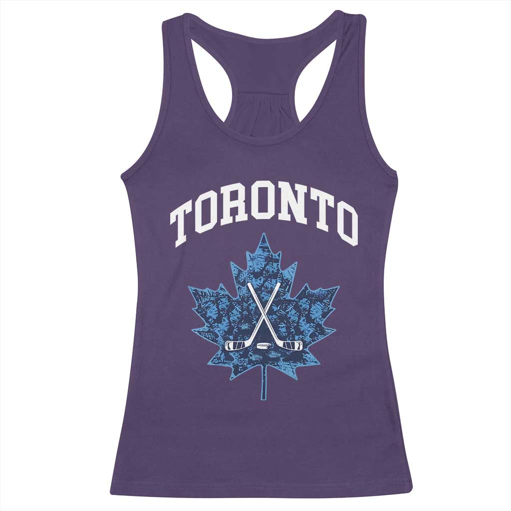 Vintage Canada Hockey Racerback Tank Top Maple Leafs TS10 Purple Print Your Wear