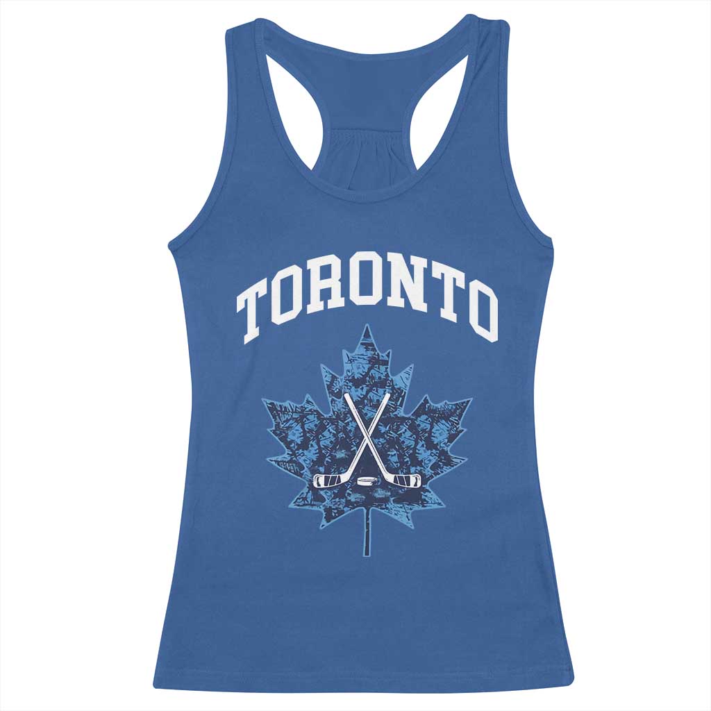 Vintage Canada Hockey Racerback Tank Top Maple Leafs TS10 Royal Blue Print Your Wear