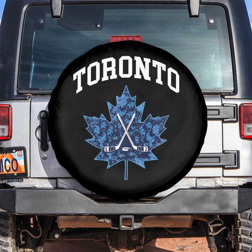 Vintage Canada Hockey Spare Tire Cover Maple Leafs TS10 No hole Black Print Your Wear
