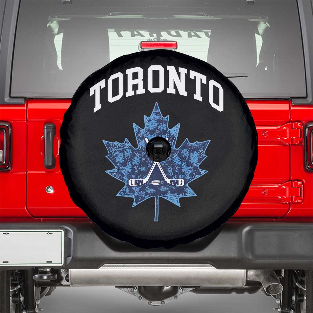 Vintage Canada Hockey Spare Tire Cover Maple Leafs TS10 Black Print Your Wear