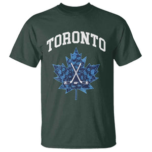 Vintage Canada Hockey T Shirt Maple Leafs TS10 Dark Forest Green Print Your Wear