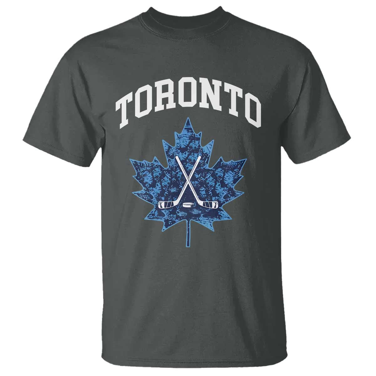 Vintage Canada Hockey T Shirt Maple Leafs TS10 Dark Heather Print Your Wear