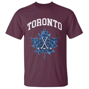 Vintage Canada Hockey T Shirt Maple Leafs TS10 Maroon Print Your Wear