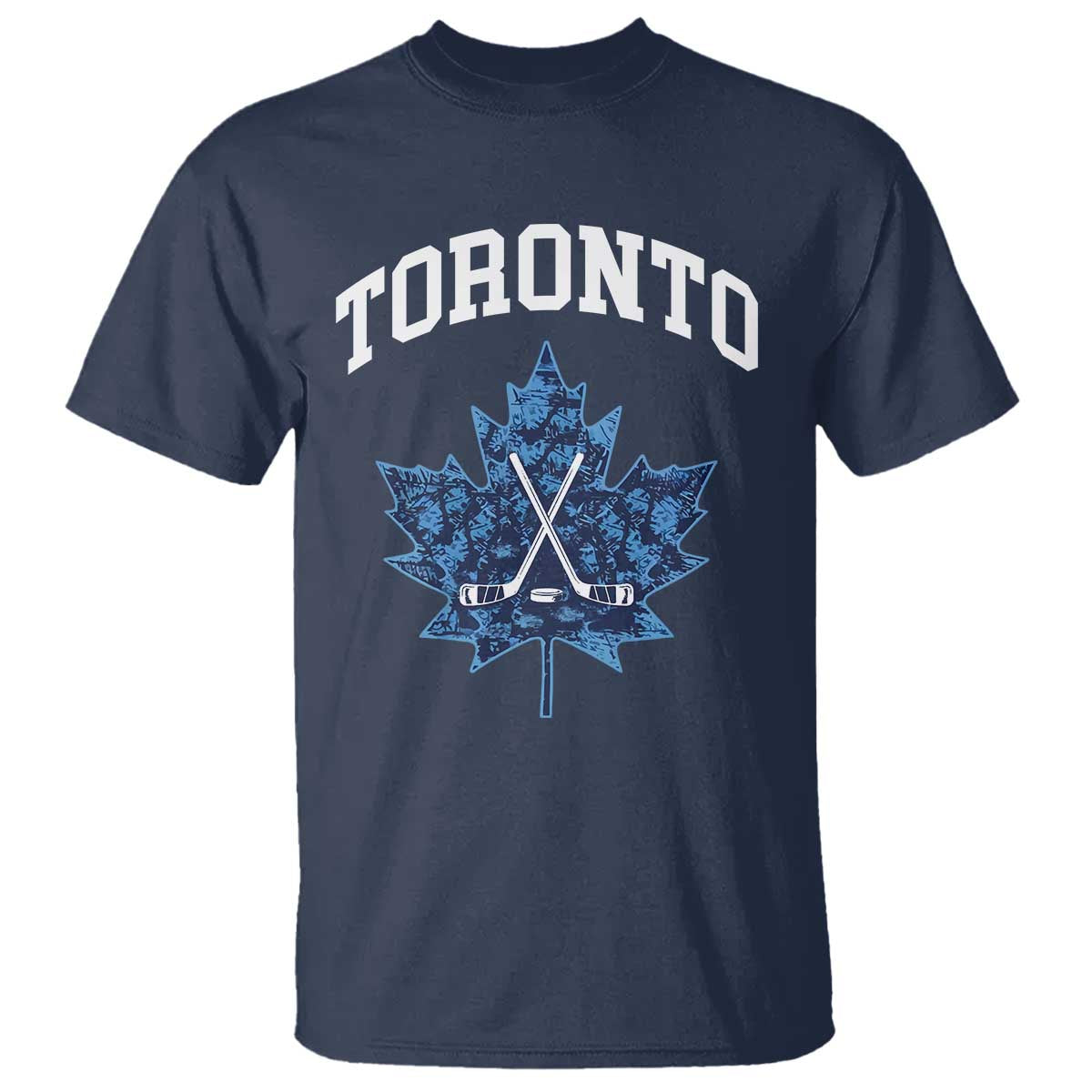 Vintage Canada Hockey T Shirt Maple Leafs TS10 Navy Print Your Wear